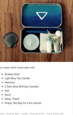 Manifestation Box Diy, Witchcraft Altar Ideas, Witch Altar Inspiration, Wicca Recipes, Water Witch, Wiccan Crafts, Pagan Crafts, Witches Altar