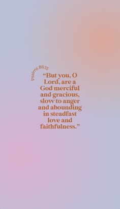 a pink and blue background with an orange quote