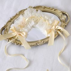 Add a touch of elegant doll-like charm to your outfit with this enchanting hairband. The delicate bowknots and floral accents evoke a sense of grace and whimsy, perfect for those who love the Lolita aesthetic. This hairband comes in a charming milk yellow color, adding a subtle pop of warmth to your look.   Please note that this product includes only the hairband. Lace Hairband, Steampunk Fashion Female, Beaded Hair Clips, Bow Hairband, Mini Top Hat, Steampunk Accessories, Hat Clips, Floral Accessories, Lace Bows