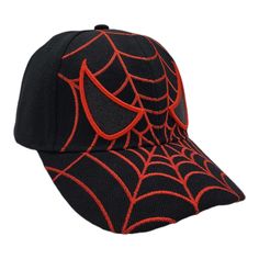 PRICES MAY VARY. Youth Size Spider Hat Kids Youth Velcro Back Cap High Quality 3D Embroidery Adjustable Velcro Back - One Size Fits Most Kids Ages 3-10 Spider Man Hat, Spider Eyes, Spider Hat, 3d Embroidery, Black Spider, Hat Ideas, Man Hat, Black Cap, Baseball Cap