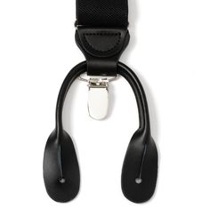 Look to tradition to create a modern, yet sophisticated style. Our Black Clip/Button Suspenders are designed to provide support without sacrificing comfort. The expert craftsmanship of our leather crosspatch suspenders do not restrict movement and will remain in place without slipping or having to adjust. Suspenders add a unique and versatile look that can be dressed up with a suit, or dressed down with jeans and a blazer. Elegant Black Leather Belts And Suspenders, Classic Formal Adjustable Belts And Suspenders, Elegant Adjustable Belts And Suspenders For Work, Classic Fitted Belts And Suspenders With Adjustable Straps, Classic Adjustable Belts And Suspenders For Work, Adjustable Belts And Suspenders For Workwear, Formal Black Belts With Adjustable Strap, Modern Black Leather Belts And Suspenders, Elegant Business Belts And Suspenders With Adjustable Strap