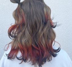 Fox Hair Dye, Dyed Tips, Hair Dye Tips, 60 Hair, Dip Dye Hair, Fox Hair, Colored Hair Tips, Hair Color Underneath, Hair Inspiration Short