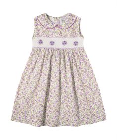 Style # FK-B0151 Made with 100% Cotton Purple Smocked Dress For Spring, Spring Purple Smocked Dress, Casual Purple Smocked Dress For Spring, Spring Purple Dress With Smocked Bodice, Purple Dress With Smocked Bodice For Spring, Purple Casual Smocked Dress, Purple Casual Smocked Dress With Smocked Back, Summer Sleeveless Dresses With Smocked Cuffs, Casual Purple Smocked Dress With Smocked Back