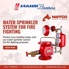 Is your building protected from fire? 🔥 Our water sprinkler system for firefighting plays an important role in stopping fires before they worsen.  visit to know more https://fakhribrothers.com/naffco/  #Fakhribrothers #Naffco #Firefighting #Watersprinklersystem #watersprinkler #water #sprinkler #FireProtection #fire Water Sprinkler System, Protect Water, Water Sprinkler