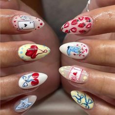 Super Cute And Stylish Ships In 5-10 Business Days Fresh Nail Art, Fresh Nail, Fake Toenails, Cherry Strawberry, Strawberry Pattern, Cherry Nails, Summer Fresh, Gel Nail Designs