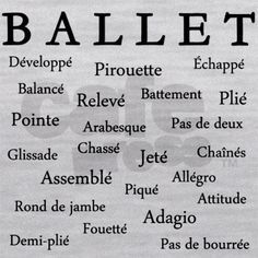 an old newspaper advertisement with the names of different types of ballets in english and french