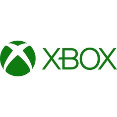 the xbox logo is shown in green and white, with an x box above it