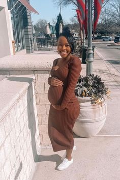 A solid hued fitted maternity maxi dress featuring long sleeves and a v-neckline. Preggo Fashion, Maternity Maxi Dress, Maternity Maxi, Pregnancy Maxi Dress, Pink Blush Maternity, Maternity Clothes, Mocha, Pretty In Pink, Over 50