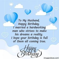 Happy Birthday Husband Images With Quotes, Wishes, Messages For Hubby Birthday Hubby Quotes, Hubby Birthday Wishes, Bday Wishes For Husband, Happy Birthday Hubby Quotes, Happy Birthday Husband Romantic, Happy Birthday Hubby, Birthday Hubby, Advance Happy Birthday Wishes, Happy Bday Wishes