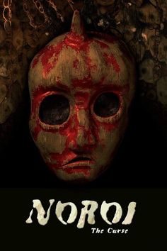 a movie poster with a creepy mask on it's face and the words nori