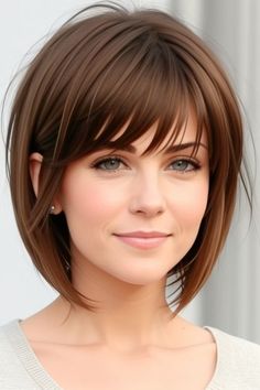 29+ Chin Length Hairstyles Women 14 Chin Length Hairstyles With Bangs, Shoulder Length Bob Haircut, Hair Cut Guide, Hair Contouring, Haircuts For Medium Length Hair, New Hair Do, Mother Of The Bride Hair