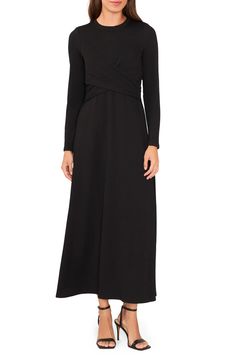 Halogen® Long Sleeve Midi Dress | Nordstrom Sleeve Midi Dress, Long Sleeve Midi, Long Sleeve Midi Dress, Nordstrom Dresses, Midi Dress, Slip On, Nordstrom, Long Sleeves, Spandex