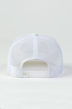 Join the trucker hat trend and showcase your personality wearing a fresh white Flexfit trucker by CINCH. Cool, breathable, and a must for your wardrobe, this trendy cap features front panel 3D embroidery and a secure back snap closure. FLEXFIT® trucker cap 3D embroidery Snap closure White Curved Bill Trucker Hat For Outdoor, White Trucker Hat With Curved Bill, White Trucker Hat With Curved Bill For Outdoor, White Snapback Hat With Curved Bill For Outdoor, White Curved Bill Hat For Baseball Season, White Sports Trucker Hat With Flat Bill, White Snapback Hat With Curved Bill For Baseball Season, White Flat Bill Fitted Hat For Outdoor, White Flat Bill Trucker Hat For Baseball Season