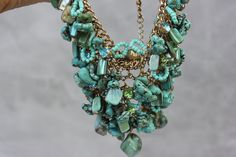 This unique jewelry necklace is in my house since 1970s. It would be nice gift for every woman for every occasion. Not of precious metal, or of precious stones, but of character and style. It is carried by my mother, then by me, corrected several times. Turquoise Gemstone Jewelry For Party, Bohemian Jewel Pendant Necklaces, Bohemian Jeweled Pendant Necklaces, Bohemian Pendant Necklaces With Jewels, Bohemian Gemstone Necklace For Party, Elegant Turquoise Necklace For Gift, Unique Green Necklace With Stones, Unique Green Stone Necklace, Turquoise Costume Jewelry Necklace For Party