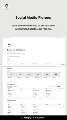 Everything you need to plan your social media content. Social Media Plan, Community Manager Aesthetic, Social Media Manager Template, Notion Social Media Template, Social Media Notion Template, Social Media Templates, Notion Content Creator Template, Notion Social Media Planning, Social Media Management