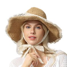 PRICES MAY VARY. Ultimate Sun Protection: HUSG20 Straw Hat is crafted from 100% wheat straw with a wide brim, offering unparalleled UV UPF 50+ protection against harmful sun rays. Easy to Style: Both comfortable and fashionable, our hats feature different ribbon or strap options, making it ideal for any outfit and any style, whether it's a dress, bikini, or shorts. Generous Size: With a wide brim and dimensions of approximately 40 cm in diameter and 10-12 cm in height, our hats provides ample sh Hat For Beach, Trendy Bikinis, Wheat Straw, Sun Hats For Women, Sun Rays, Beach Summer, Hat Making, Summer Sun, Sun Hat