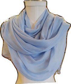 Blue One Size Scarves For Spring, One Size Blue Scarves For Spring, Artsy Blue Scarves As Gifts, Blue Beach Shawl Scarf, Vintage Blue Scarves, Solid Blue Scarf, Blue Cotton Scarves, One Size Fits All, Lovers Photos, Blue Scarves For Spring, One Size