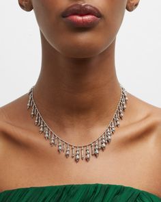 Suna Bros platinum necklace with drop beads    Approx. 1618"L    Adjustable length    Magnetic closure    Made in Japan Platinum Necklace, Drop Beads, Personal Shopping, Magnetic Closure, Neiman Marcus, Made In Japan, Top Designers, Platinum, Tops Designs