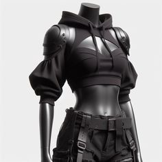 Cyberpunk Clothing Aesthetic, Futurepunk Fashion, Dark Cyberpunk Outfit, Warcore Outfits Women, Cyberpunk Style Design, Futuristic Style Clothing, Casual Sci Fi Outfit, Cyberpunk Rave Outfit, Cyberpunk Outfit Female