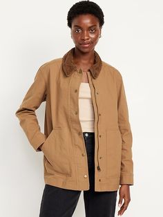 Saw this on Old Navy: Barn Coat, Barn Jacket, Clothing Websites, Work Jackets, Old Navy Women, Fall Jackets, Petite Outfits, Utility Jacket, Fall Wardrobe