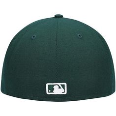 Officially Licensed MLB Men's New Era Green White Logo 59FIFTY Fitted Hat - Milwaukee Brewers   This authentic Fanatics baseball hat is perfect for showcasing team spirit.  Flat bill design with ability to curve for a super trendy look and great addition to your sports apparel collection.         High Crown, Fitted, Batterman graphics on hat back      Contrast-color underbill, Embroidered graphics with raised details, Structured fit, Six panels with eyelets      Material: 100% Polyester Green Visor Baseball Cap For Sports, Green Sporty Baseball Cap For Outdoor Activities, Green Visor Fitted Hat For Sports, Flat Brim Hat For Baseball Season, Green Fitted Hat For Baseball Season, Functional Flat Bill Hats For Sports Events, Sports Baseball Cap With Six-panel Design, Green Six-panel Baseball Season Hat, Green Six-panel Hats For Baseball Season