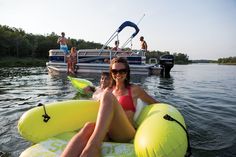 This summer have a day on the lake with the NEW 2015 Sun Tracker Party Barge 22 DLX Day On The Lake, Have A Day, Pool Float, This Summer, Swimming, Pool