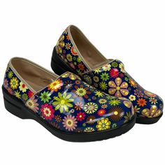 Rasolli Women's Blue Floral Slip-On Clogs Comfort Work Nurse Shoes Size 10. In Excellent Pre-Owned Condition. These Shoes Were Opened But Never Worn. See Pictures For More Detail. Sale Includes Only Items Pictured. Thanks. 3372 Nurse Shoes, Slipon Shoes, Nursing Shoes, Mule Clogs, Mules Shoes, Loafers Men, Slip On Shoes, Comfortable Shoes, Blue Floral