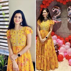 Long Frocks Models For Stitching Latest, New Model Long Frocks For Women, Narayana Peta Long Frocks Designs, Patu Saree Long Frocks, Long Frocks Indian Designer Dresses, Floral Long Frocks Models For Stitching, Beautiful Frocks, Designer Anarkali Dresses