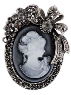 PRICES MAY VARY. Gorgeous vintage cameo style. a beautiful cameo brooch featuring enamel lady maiden in a filigree frame with floral, ribbon and crystal rhinestone detail on a metal alloy base. for those that love vintage style accessories this brooch is the perfect little touch to really make a look pop. from the ribbon detail to the adorable crystal rhinestone flowers, this brooch is elegance defined. Presents for loved ones. give this vintage inspired pin to a loved one on occasions such Vale Bow Pendant, Cameo Jewelry, Victorian Lady, Vintage Cameo, Cameo Brooch, Cameo Pendant, Brooch Jewelry, Victorian Jewelry, Rhinestone Brooches