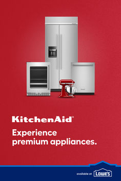 an advertisement for the kitchen aid appliance