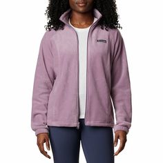 Stay cozy and cute all season long with this women's Columbia Benton Springs fleece jacket. Stay cozy and cute all season long with this women's Columbia Benton Springs fleece jacket. Zipper closure Long sleeves No hood 2 pocketsFIT & SIZING Designed to hit at the waist Adjustable drawstring hem LightweightFABRIC & CARE Polyester Machine wash Imported Size: X Large. Color: Purple. Gender: female. Age Group: adult. Pattern: Solid. Fleece Jacket Womens, Jacket For Women, Columbia Jacket, Sportswear Women, Columbia Sportswear, Zip Sweater, Fleece Jacket, Sweater Sizes, Springs