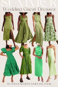 Olive green wedding guest dresses that won’t break the bank! Here are our top picks for green wedding guest dresses. A mix of fun, formal and cocktail dresses for any wedding! For more wedding guest dresses and wedding guest fashion click here! Golf Course Wedding Guest Dress, Olive Green Wedding Party, Olive Green Dress Outfit, Green Wedding Guest Dress, Olive Green Wedding, Wedding Guest Dress Ideas, Cocktail Dress Code, Green Dress Outfit