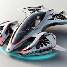 a futuristic vehicle is shown in this image