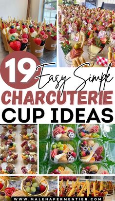 charcuterie cup ideas - mini cup appetizers Mini Cup Appetizers, Creative Charcuterie Boards, Easy Charcuterie Board Ideas, Individual Charcuterie Cups, Cup Appetizers, Charcuterie Cup, Easy Charcuterie Board, Breakfast Charcuterie Board, Individual Charcuterie