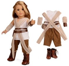 a doll dressed up as luke star wars