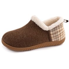 PRICES MAY VARY. COMFY WOOLEN BLEND COTTON UPPER for ultimately breathable along with closed back heel keep warmth in. These house slippers provide good all-around coverage of the whole foot while still have enough elasticity to fit them well, little to no clunky feeling when walking on hard surfaces. FLEECE LINING & FOOTBED :It’s curved collar design house slipper. Along with high-quality and fuzzy sherpa lining, are ideal for keeping your warm from toe to ankle on cold night.This bedroom slipp Being Flexible, Fleece Slippers, Back House, Foam Slippers, Bedroom Slippers, Plain Colour, Winter Slippers, Wool Slippers, Loafer Slippers