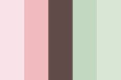 the color palette is pale, brown and pink with some green in it's center