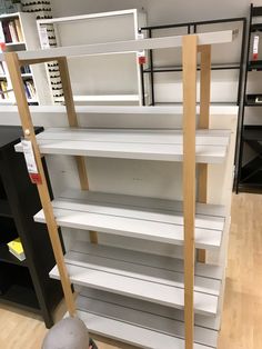 the shelves are empty and ready to be put into storage for sale at the store