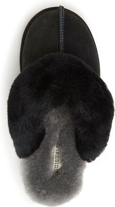 FIRESIDE BY DEARFOAMS Sydney Water Resistant Genuine Shearling Scuff Slipper - Wide Width Available (Women) | Nordstromrack Indoor Slippers With Faux Fur Lining, Shearling Indoor Slippers, Winter Sheepskin Slippers With Faux Fur Lining, Shearling Slippers With Plush Lining, Cozy Sheepskin Slippers For Indoor Use, Cozy Sheepskin Indoor Slippers, Comfortable Sheepskin Winter Slippers, Shearling Slippers For Indoor Winter Use, Indoor Winter Shearling Slippers