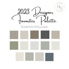 the 2013 designer favorite palette from sheryln williams's catalog, featuring gray and white