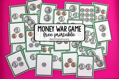 Counting Money Games, Teaching Place Values, Making Change, Maths Day, Teaching Money, Money Activities, Coin Games, Counting Coins, Fun Money