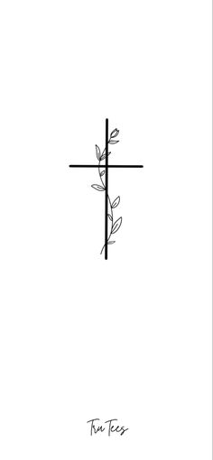 a cross with flowers on it and the word faith written in black ink