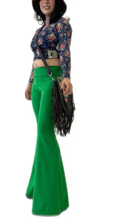 A very flattering bell bottom in comfy, form-fitting poly.  These are attention GRABBERS! Made in Mesa, AZ Fitted Flare Bottoms In Green, Fitted Flare Green Bottoms, Green Fitted Flare Bottoms, Fitted Wide Leg Pants With Flared Hem For Fall, Fitted Flared Hem Wide Leg Pants For Fall, Stretch Wide Leg Pants With Flared Hem, Stretch Wide Leg Pants With Flared Hem For Fall, Fall Wide Leg Stretch Pants With Flared Hem, Stretch Wide-leg Flare Jeans For Fall