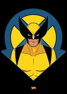 an image of wolverine from the animated tv series, which is featured in front of a black background