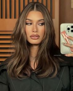 Brown Hair Balayage, בר מצווה, Hair Inspo Color, Wedding Hair And Makeup, Light Brown Hair, Clean Girl