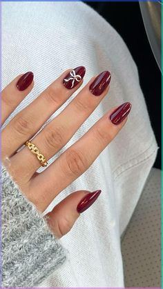 Explore the epitome of Winter Burgundy Nails Trend in 2024! ❄️🍷💅 Immerse yourself in cozy elegance with deep wine hues that define the season's chic allure. Discover the artistry of nail design as we unveil rich winter colors and dazzling accents. Let your fingertips make a statement with the luxurious touch of Burgundy Bliss. Your winter nail game just got a whole lot richer! 💅✨ #NailArt #WinterNails #Burgundynails Cherry Wine, Pumpkin Nails, Christmas Nails Easy