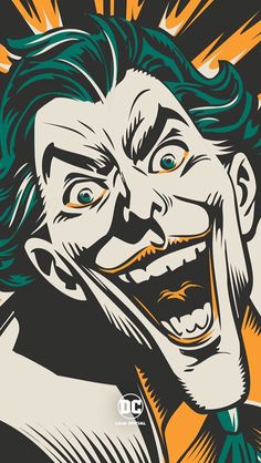 an image of a joker with his mouth open