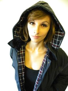 #ad Premium New Wax Jacket Navy Blue Padded Ladies Country Classic Waxed Coat With Hood, Fashion Women's Jackets Hood Fashion, Wax Jacket, Waxed Cotton Jacket, British Country, Country Walk, Coat With Hood, Navy Man, Wax Jackets, Brown Colour