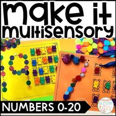 make it multisensory numbers 0 - 20