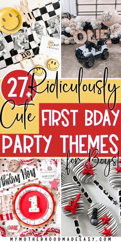 the first birthday party theme is here